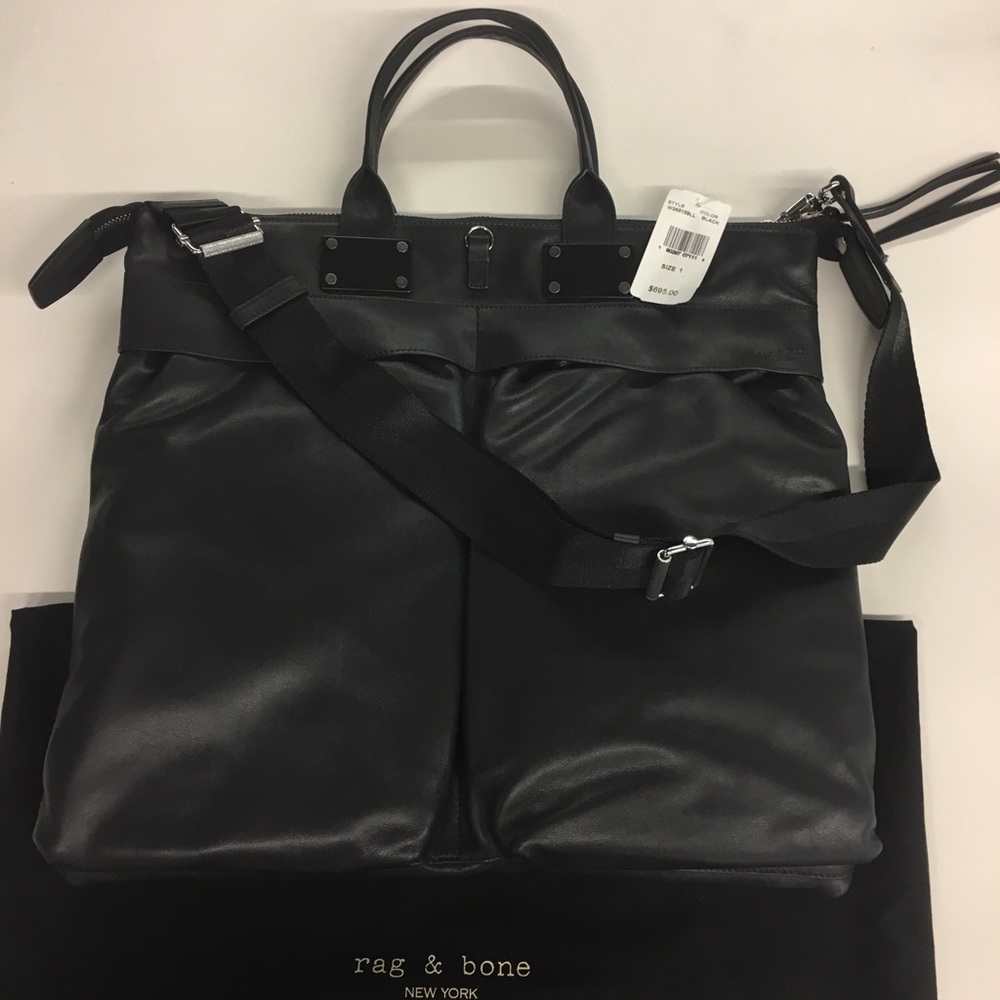 Rag & Bone Leather Satchel with Shoulder Strap